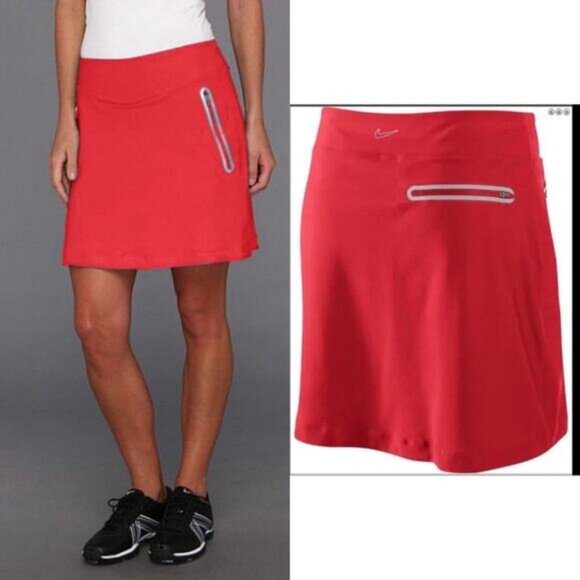 NIKE GOLF Women's No Sew Knit Skort Size Medium Coral - Picture 1 of 6